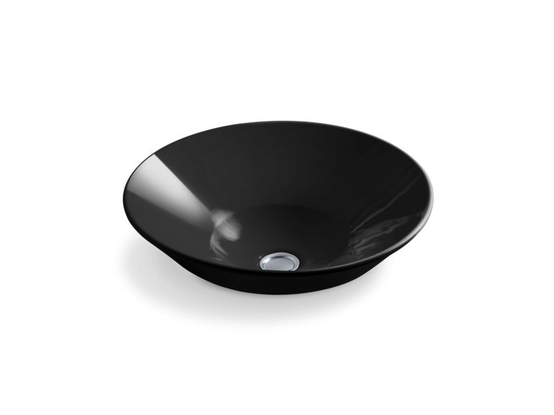 KOHLER K-2200-G-7 Conical Bell vessel or wall-mount bathroom sink with glazed underside