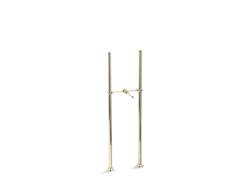 KOHLER Antique K-128-AF Vibrant French Gold Riser tubes and cross connection, 29-5/8" long