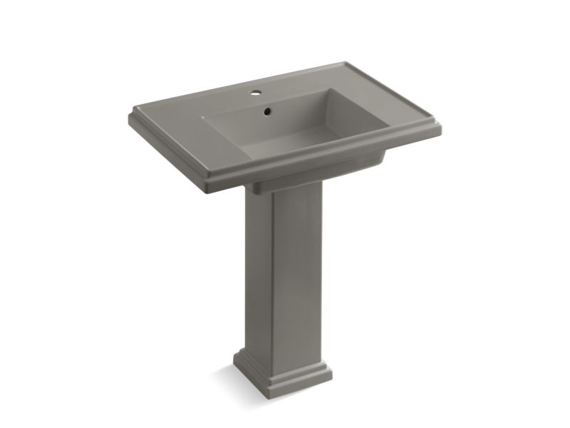 KOHLER K-2845-1-K4 Tresham 30" pedestal bathroom sink with single faucet hole