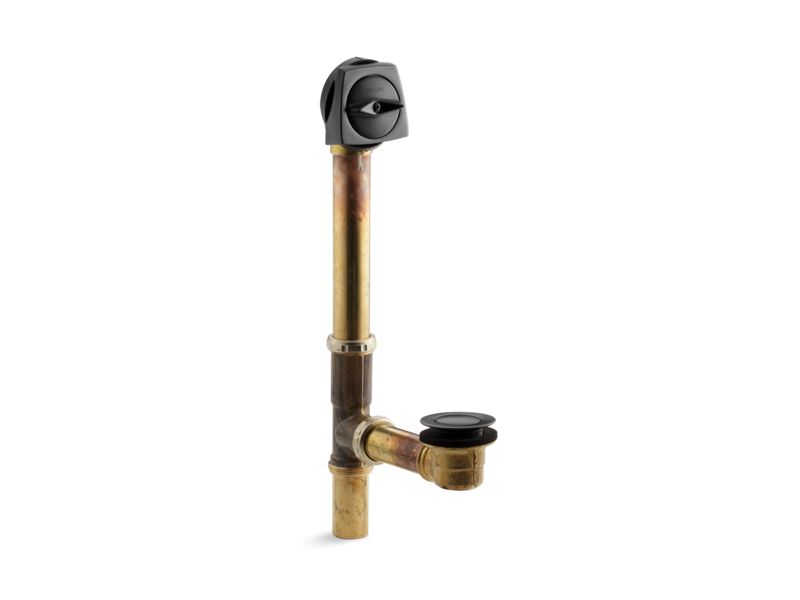 KOHLER Clearflo K-7160-TF-BKB Brushed Black 1-1/2" adjustable pop-up drain