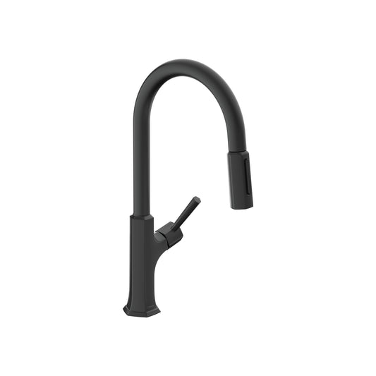 HANSGROHE 04852670 Matte Black Locarno Transitional Kitchen Faucet 1.75 GPM