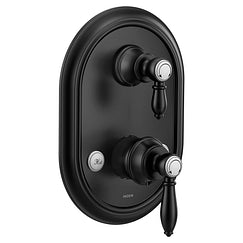 MOEN UTS4311BL Weymouth  M-Core 3-Series With Integrated Transfer Valve Trim In Matte Black
