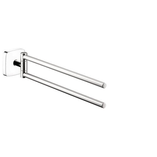 HANSGROHE 41512000 PuraVida Dual Towel Bar in Chrome