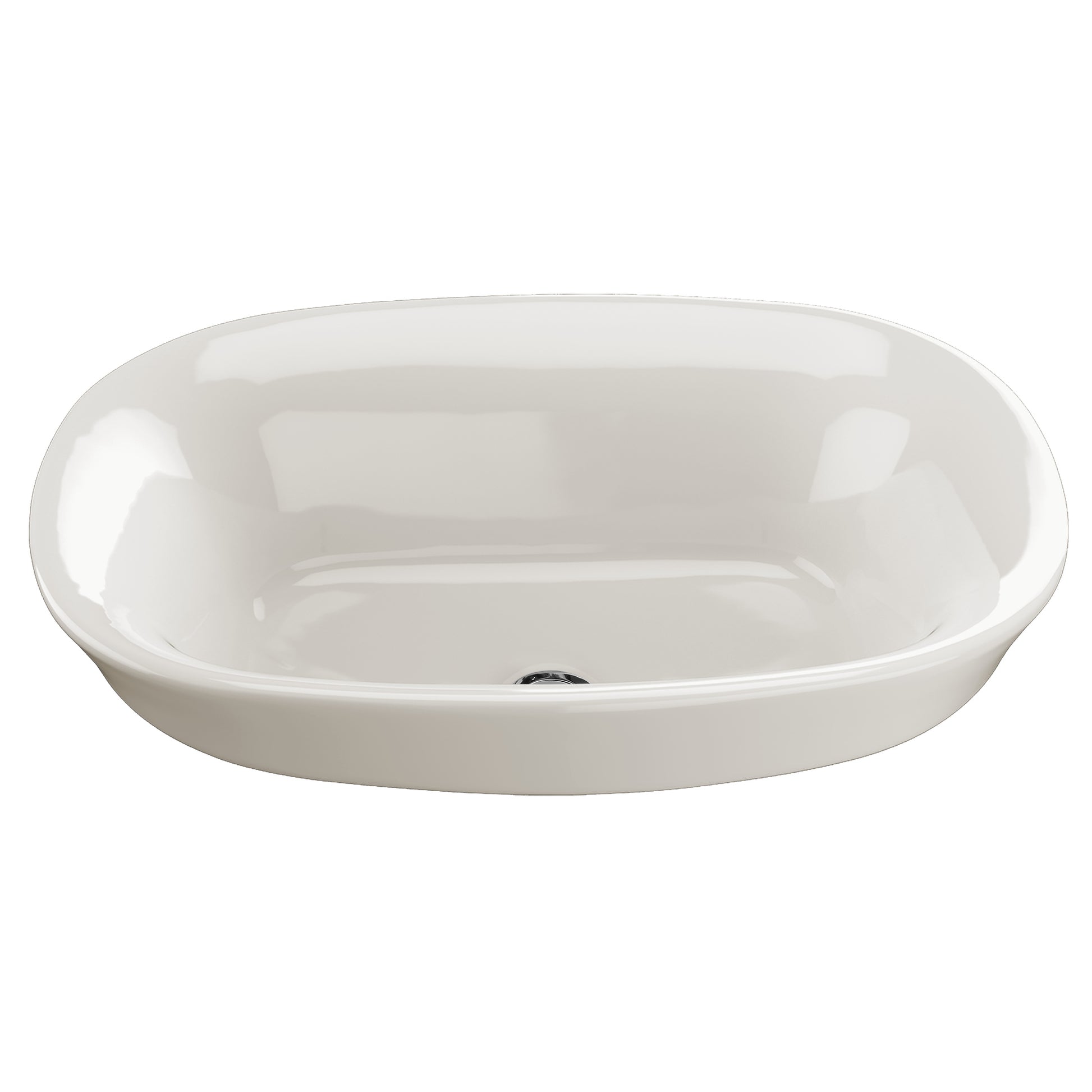 TOTO LT480G#11 Maris Oval Semi-Recessed Vessel Bathroom Sink with CEFIONTECT , Colonial White