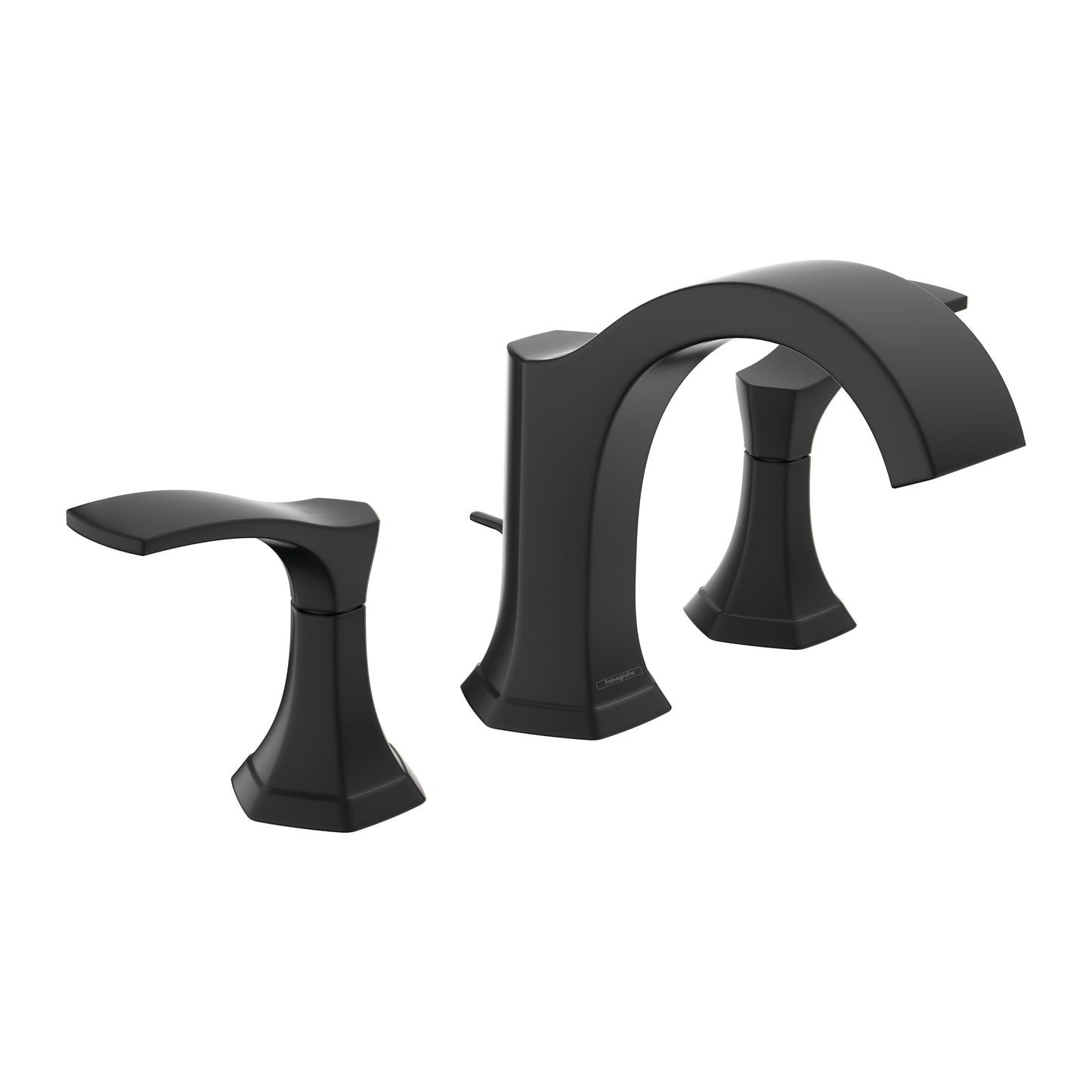 HANSGROHE 04813670 Matte Black Locarno Transitional Widespread Bathroom Faucet 1.2 GPM