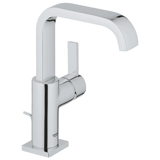GROHE 3212800A Allure Chrome Single Hole Single-Handle L-Size Bathroom Faucet 1.2 GPM