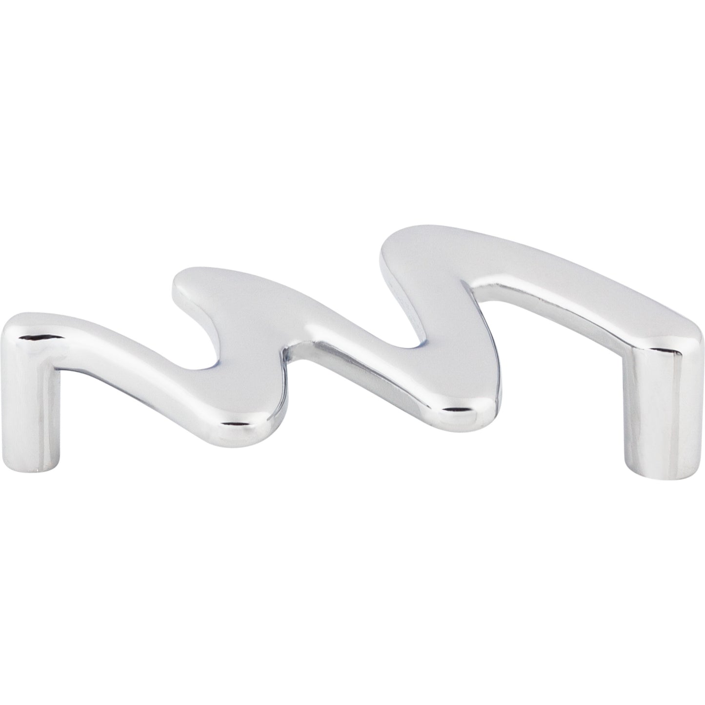 TOP KNOBS m562 Squiggly Pull 3 3/4 Inch (c-c) Polished Chrome