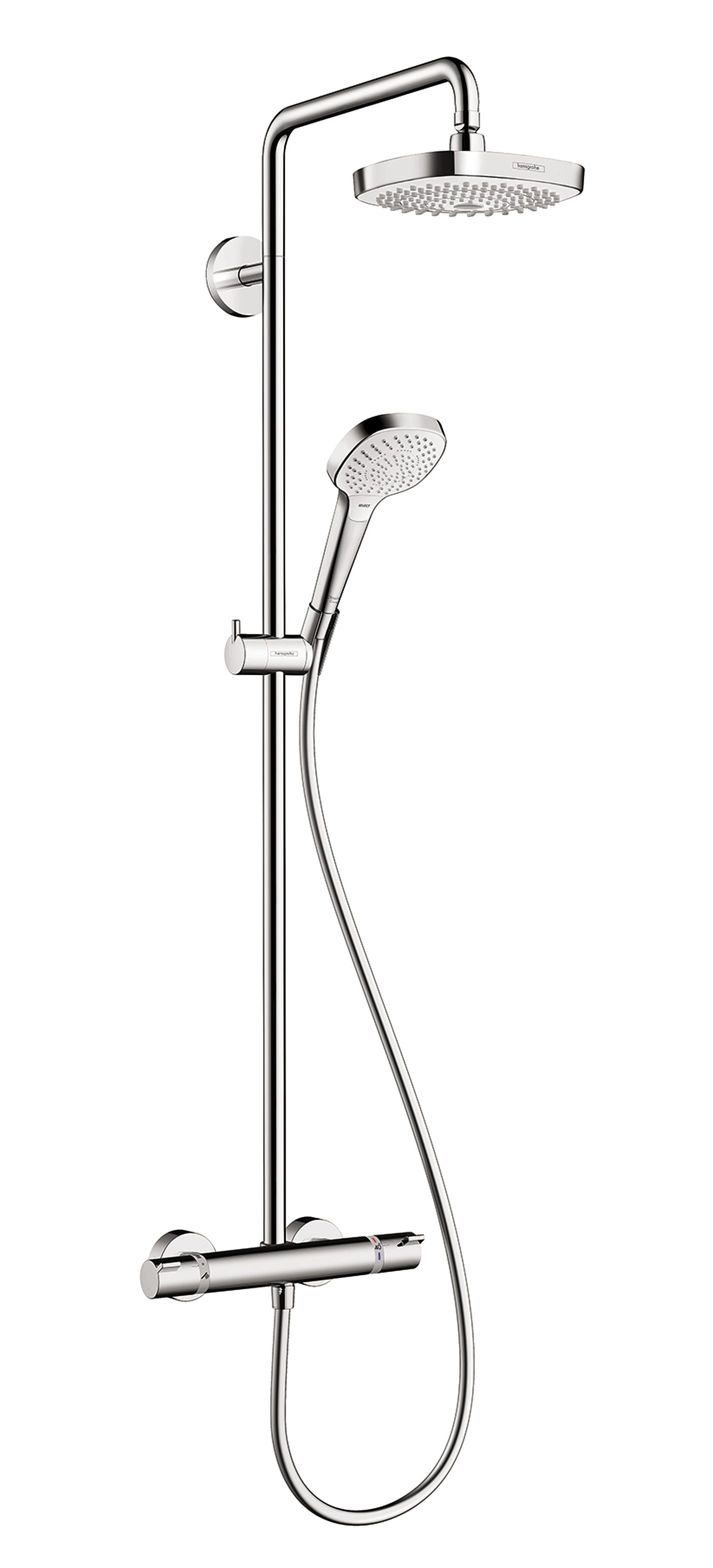 HANSGROHE 27257001 Croma Select E Showerpipe 180 2-Jet, 2.0 GPM - Chrome