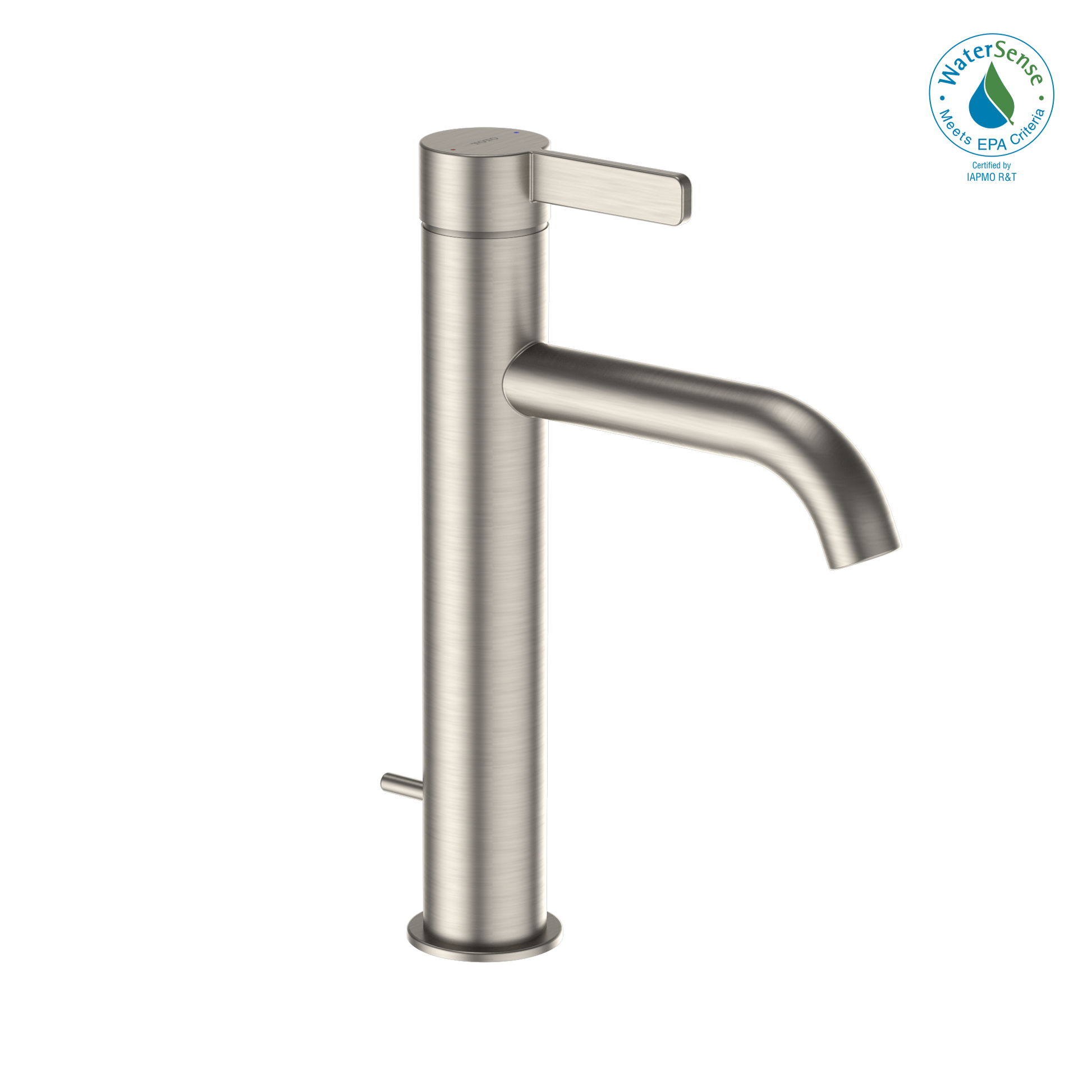 TOTO TLG11303U#BN GF 1.2 GPM Single Handle Semi-Vessel Bathroom Sink Faucet with COMFORT GLIDE Technology , Brushed Nickel