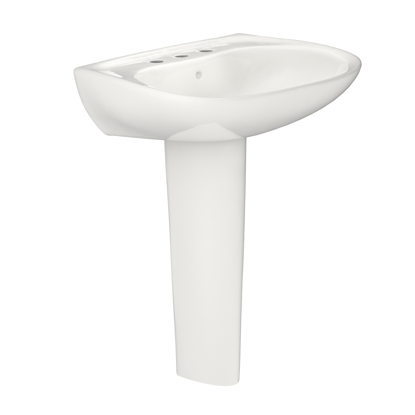 TOTO LPT242.8G#11 Prominence Oval Basin Pedestal Bathroom Sink with CeFiONtect for 8 inch Center Faucets , Colonial White