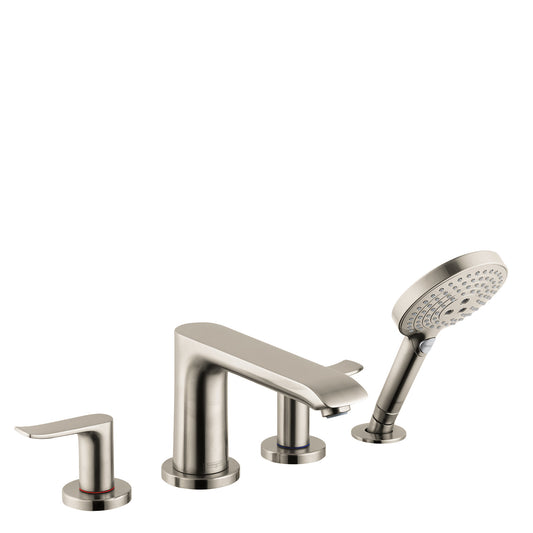 HANSGROHE 31404821 Brushed Nickel Metris Modern Tub Filler 1.75 GPM