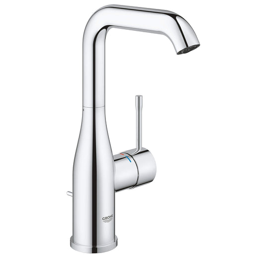 GROHE 2348600A Essence New Chrome Single Hole Single-Handle L-Size Bathroom Faucet 1.2 GPM