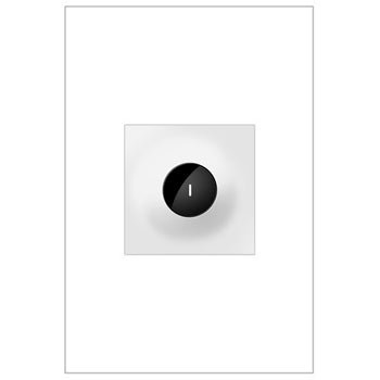 LEGRAND ASWV1532W2 ADORNE  15A Wave Switch, White, with Microban