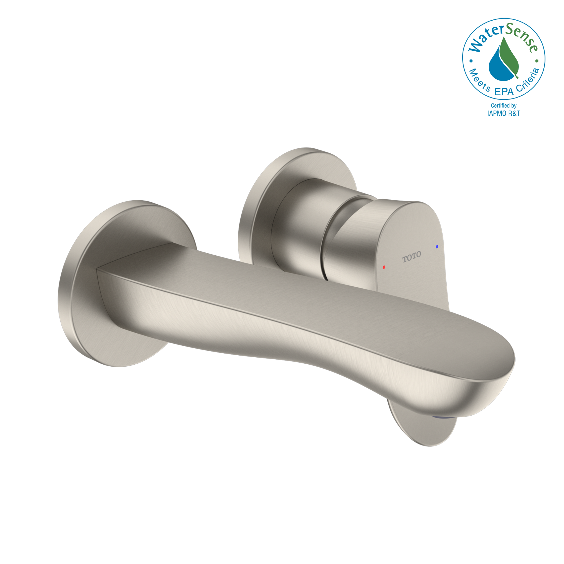 TOTO TLG01310UA#BN GO 1.2 GPM Wall-Mount Single-Handle Bathroom Faucet with COMFORT GLIDE Technology , Brushed Nickel