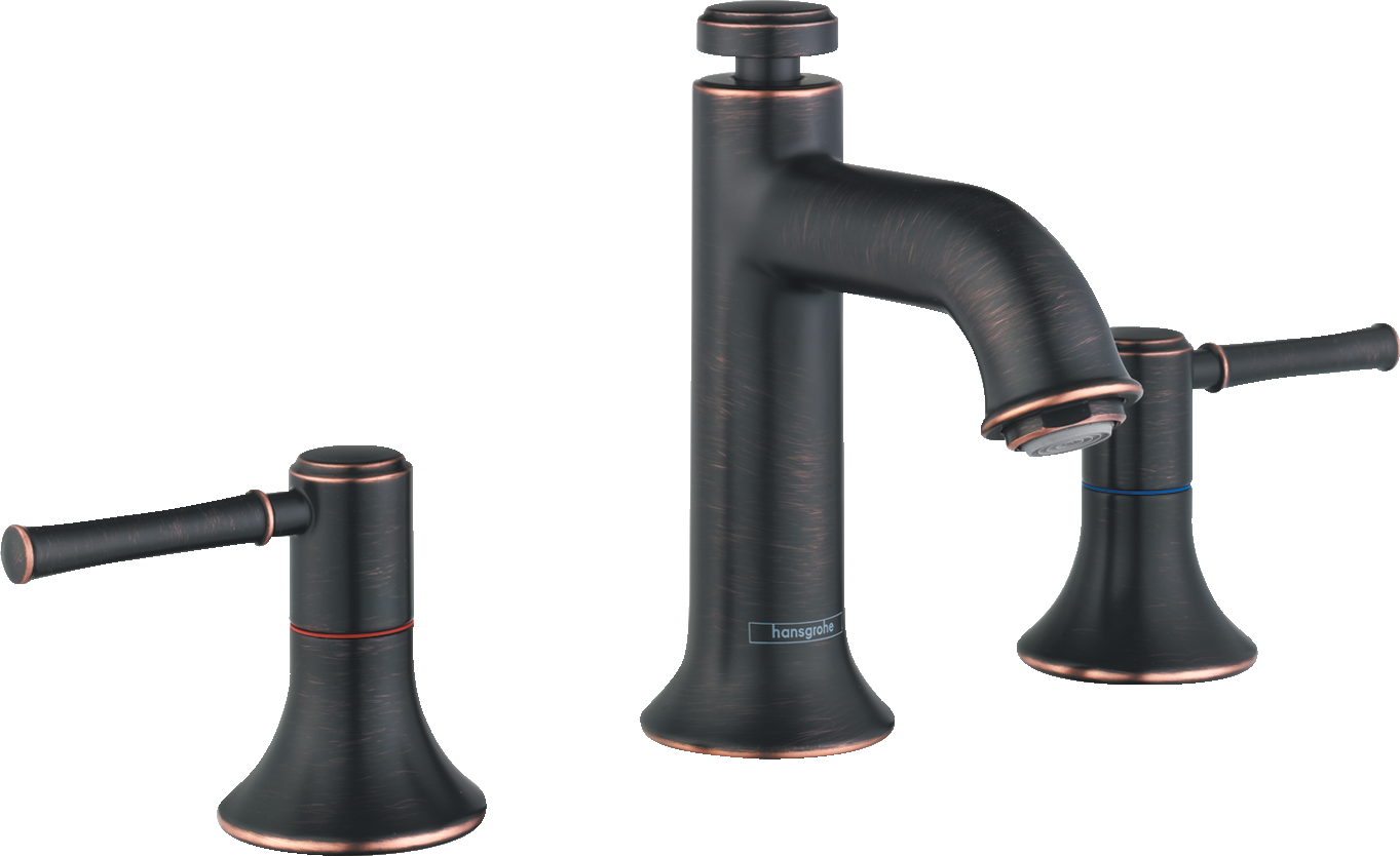 HANSGROHE 14113921 Talis C Widespread Faucet 100 with Pop-Up Drain, 1.2 GPM in Rubbed Bronze