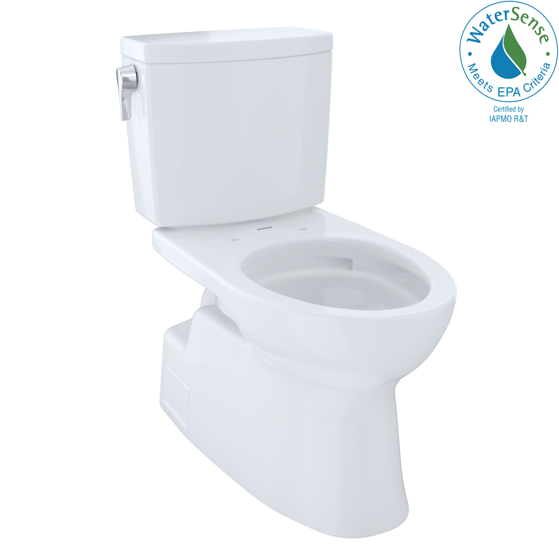 TOTO CST474CUFG#01 Vespin II 1G Two-Piece Elongated 1.0 GPF Universal Height Skirted Design Toilet with CEFIONTECT , Cotton White