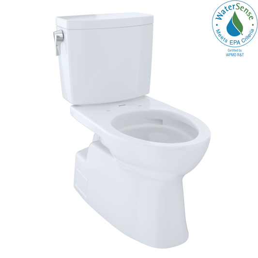 TOTO CST474CUFG#01 Vespin II 1G Two-Piece Elongated 1.0 GPF Universal Height Skirted Design Toilet with CEFIONTECT , Cotton White