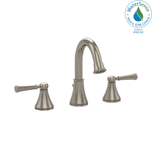 TOTO TL220DD1H#BN Vivian Alta Two Handle Widespread 1.5 GPM Bathroom Sink Faucet , Brushed Nickel