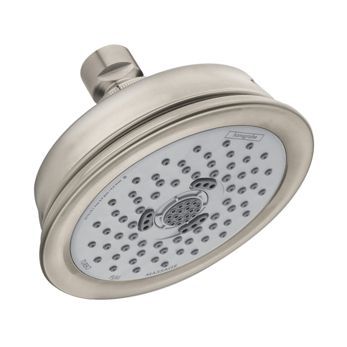 HANSGROHE 04751820 Brushed Nickel Croma 100 Classic Classic Showerhead 1.8 GPM