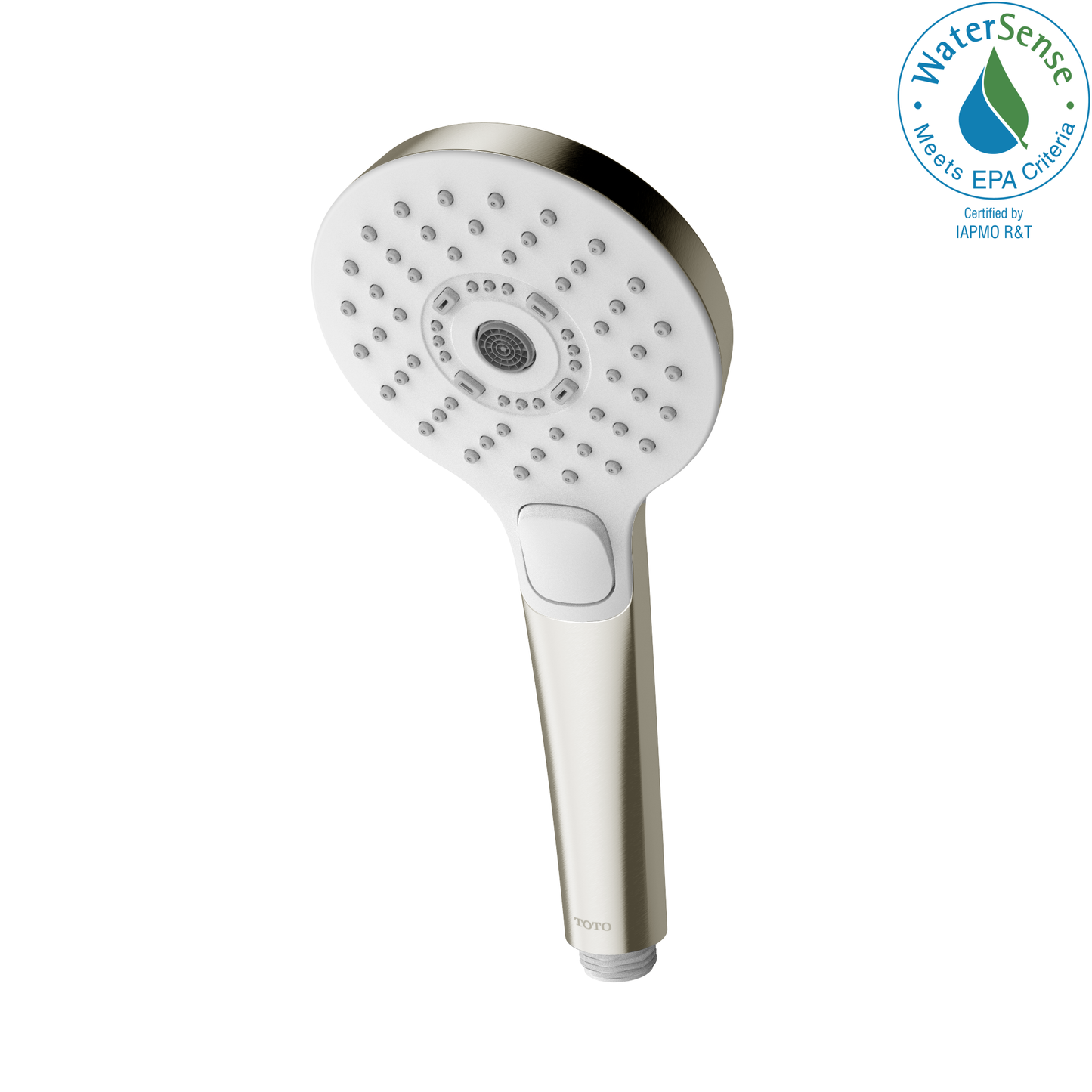 TOTO TBW01011U4#BN G Series 1.75 GPM Multifunction 4 inch Round Handshower with ACTIVE WAVE , Brushed Nickel