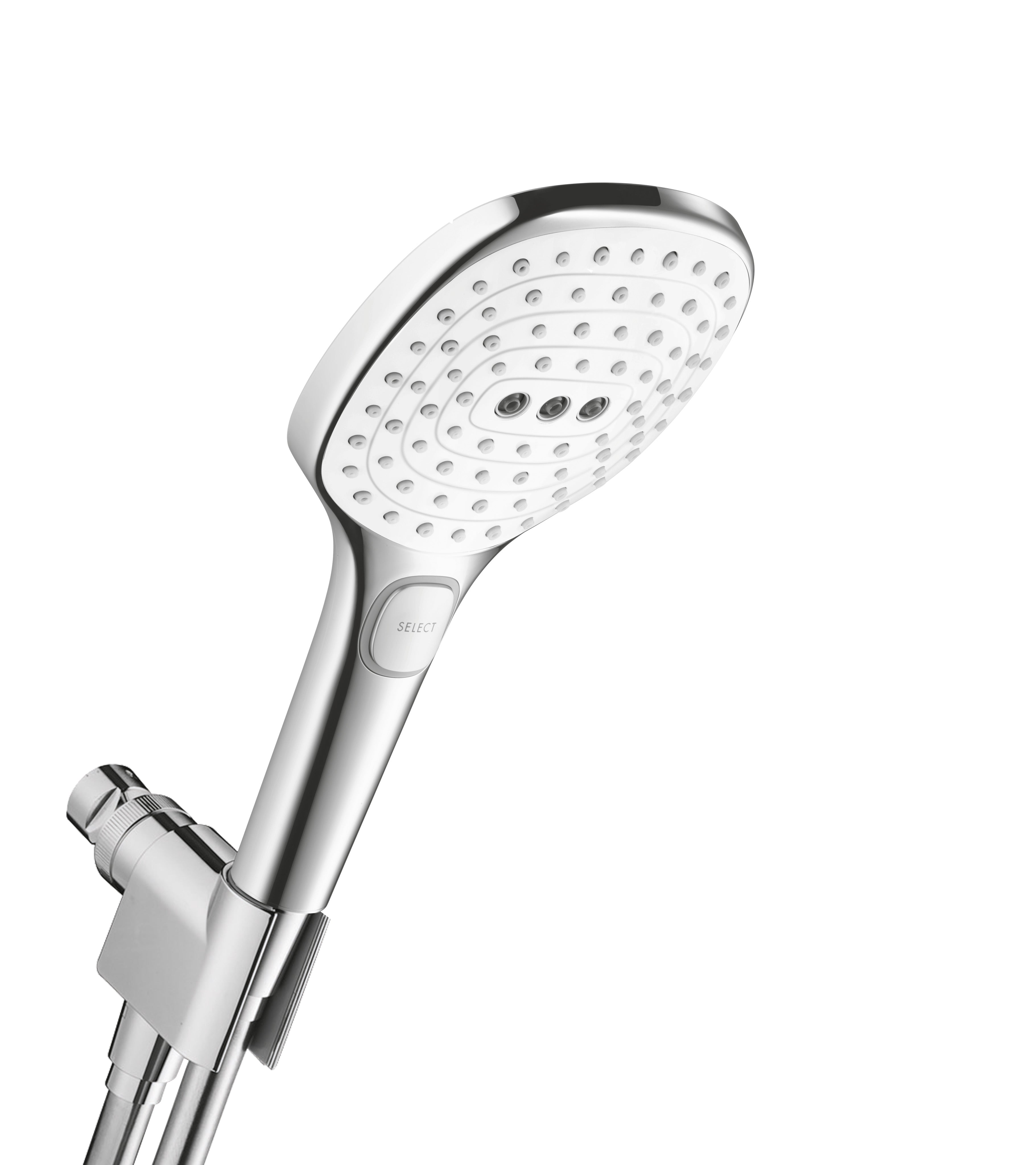 HANSGROHE 04520400 Raindance Select E Handshower Set 120 3-Jet, 2.0 GPM in White/Chrome