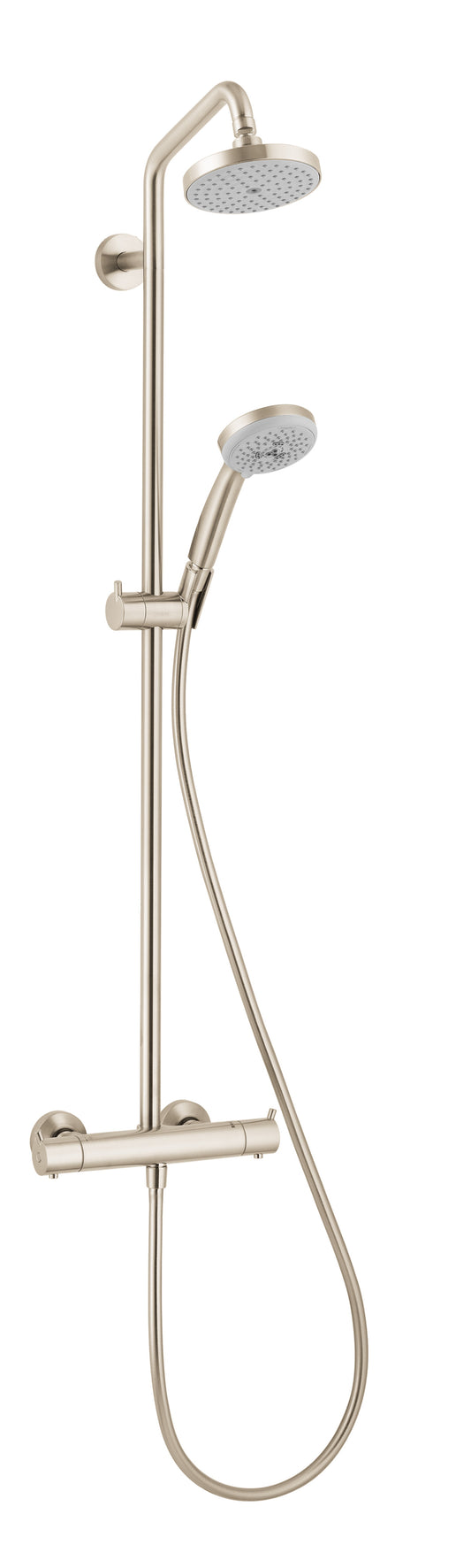 HANSGROHE 27169821 Brushed Nickel Croma Modern Showerpipe 2 GPM