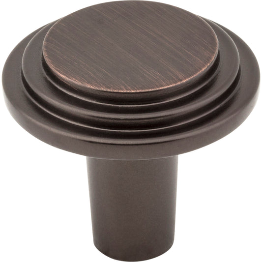 ELEMENTS 331DBAC 1-1/8" Diameter Brushed Oil Rubbed Bronze Round Calloway Cabinet Knob