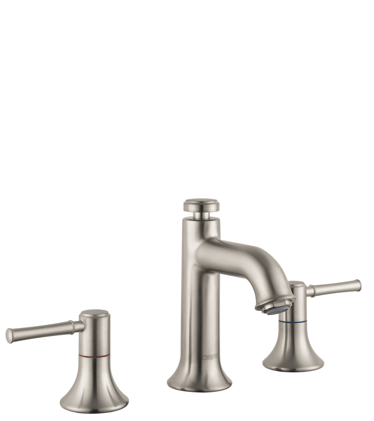 HANSGROHE 14113821 Talis C Widespread Faucet 100 with Pop-Up Drain, 1.2 GPM in Brushed Nickel