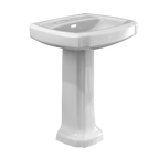 TOTO LPT972.8#01 Guinevere 24-3/8" x 19-7/8" Rectangular Pedestal Bathroom Sink for 8 Inch Center Faucets , Cotton White