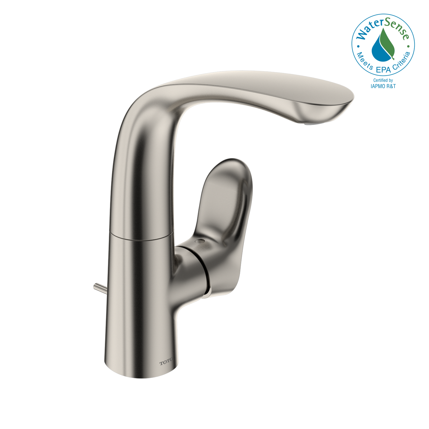 TOTO TLG01309U#PN GO 1.2 GPM Single Side-Handle Bathroom Sink Faucet with COMFORT GLIDE Technology and Drain Assembly , Polished Nickel