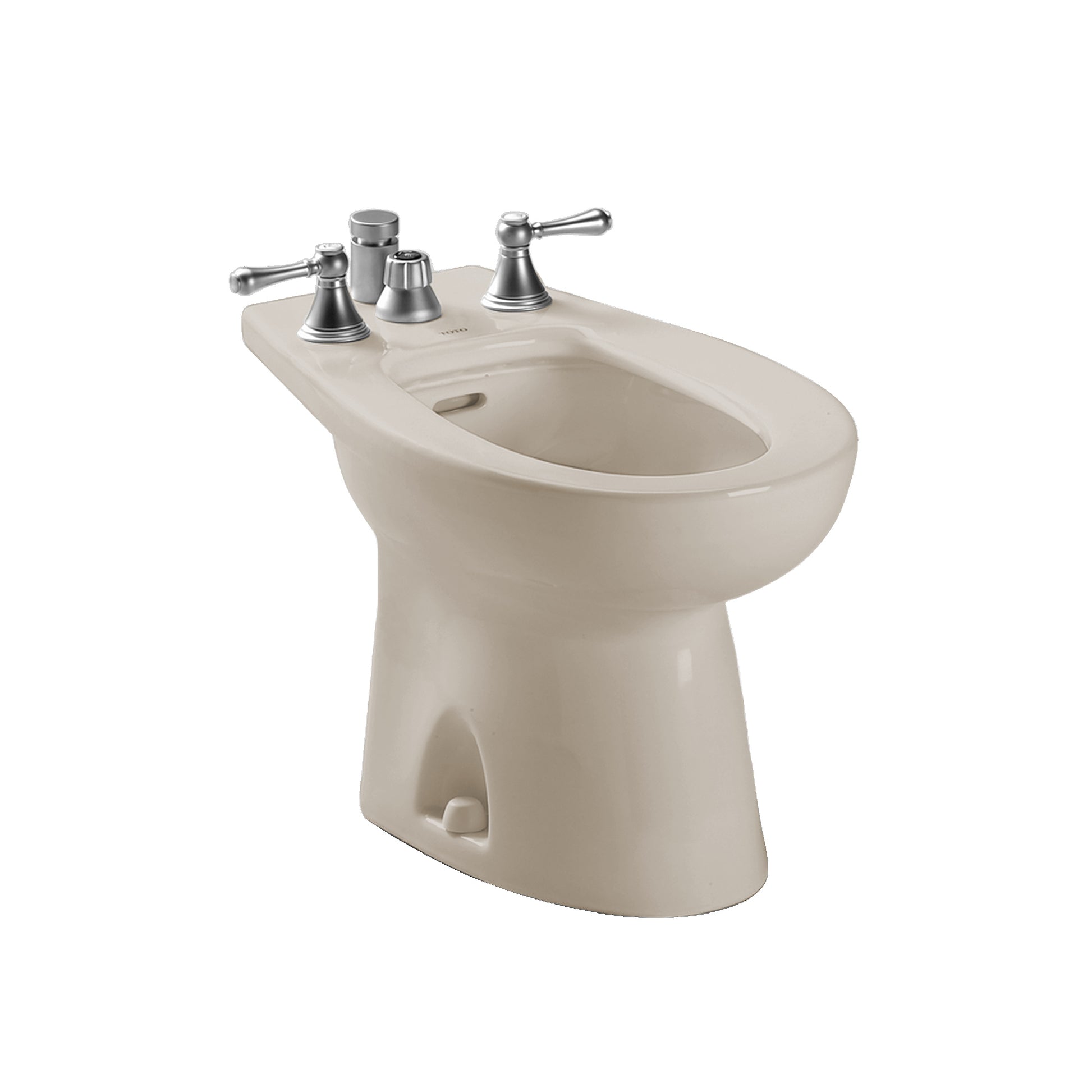 TOTO BT500B#03 Piedmont Deck Mount Vertical Spray Flushing Rim Bidet , Bone