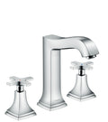 HANSGROHE 31307001 Metropol Classic Widespread Faucet 160 with Cross Handles and Pop-Up Drain, 1.2 GPM - Chrome