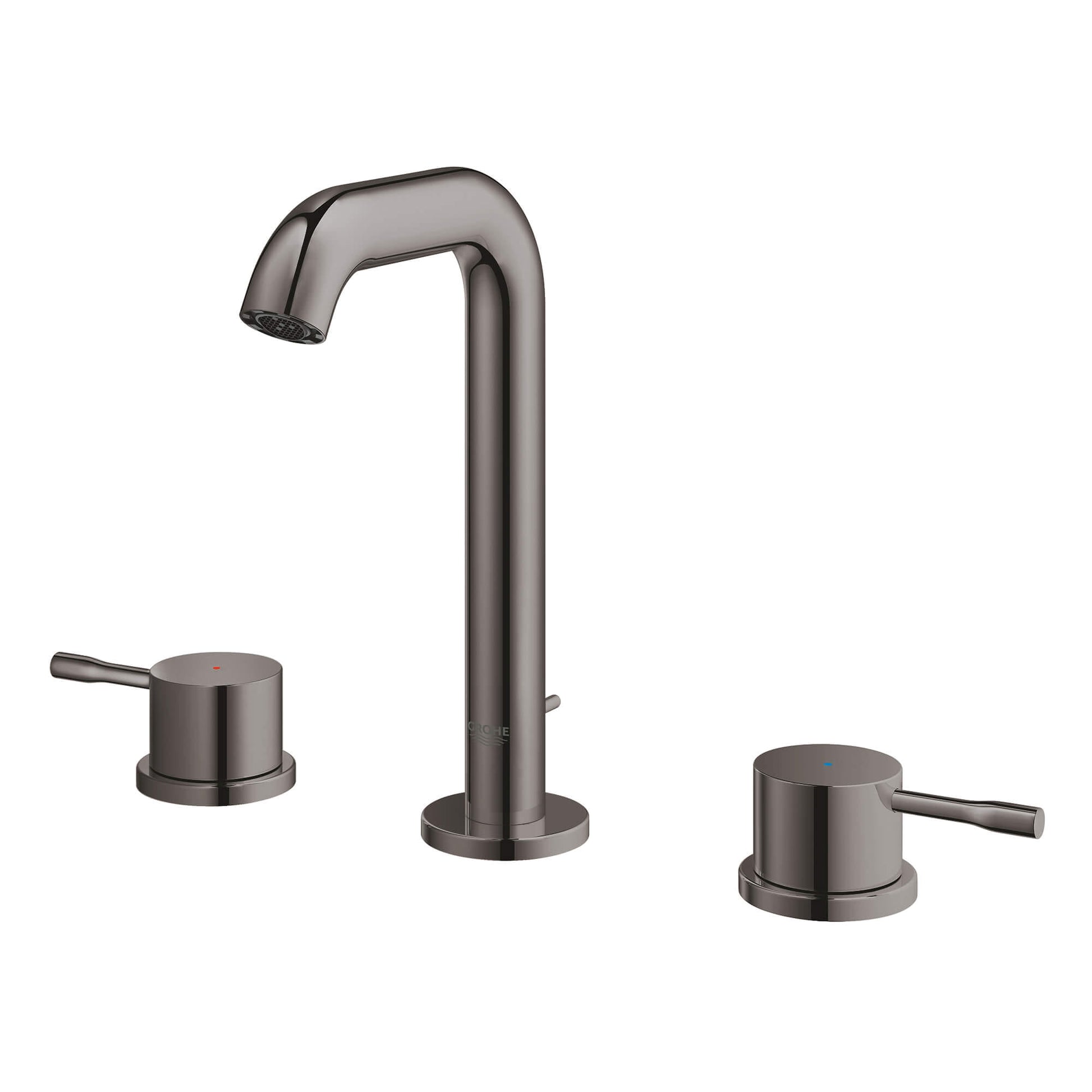 GROHE 20297A0A Essence New Hard Graphite 8-inch Widespread 2-Handle M-Size Bathroom Faucet 1.2 GPM