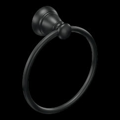 MOEN Y2686BL Banbury  Towel Ring In Matte Black