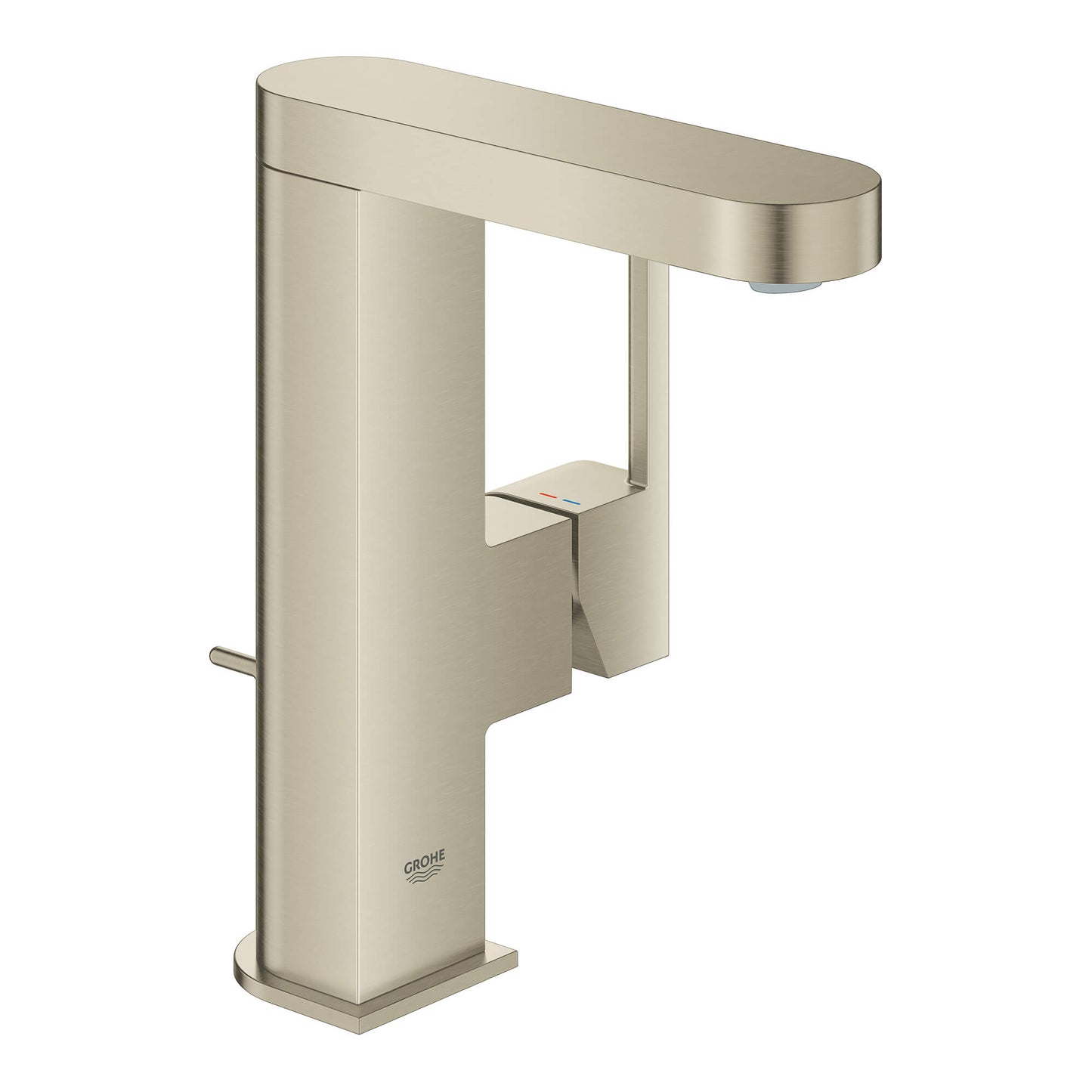 GROHE 23956EN3 Plus Brushed Nickel Single Hole Single-Handle M-Size Bathroom Faucet 1.2 GPM