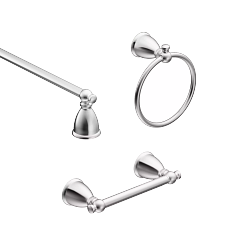 MOEN Y3193CH Caldwell  Pivoting Paper Holder Towel Bar Towel Ring In Chrome