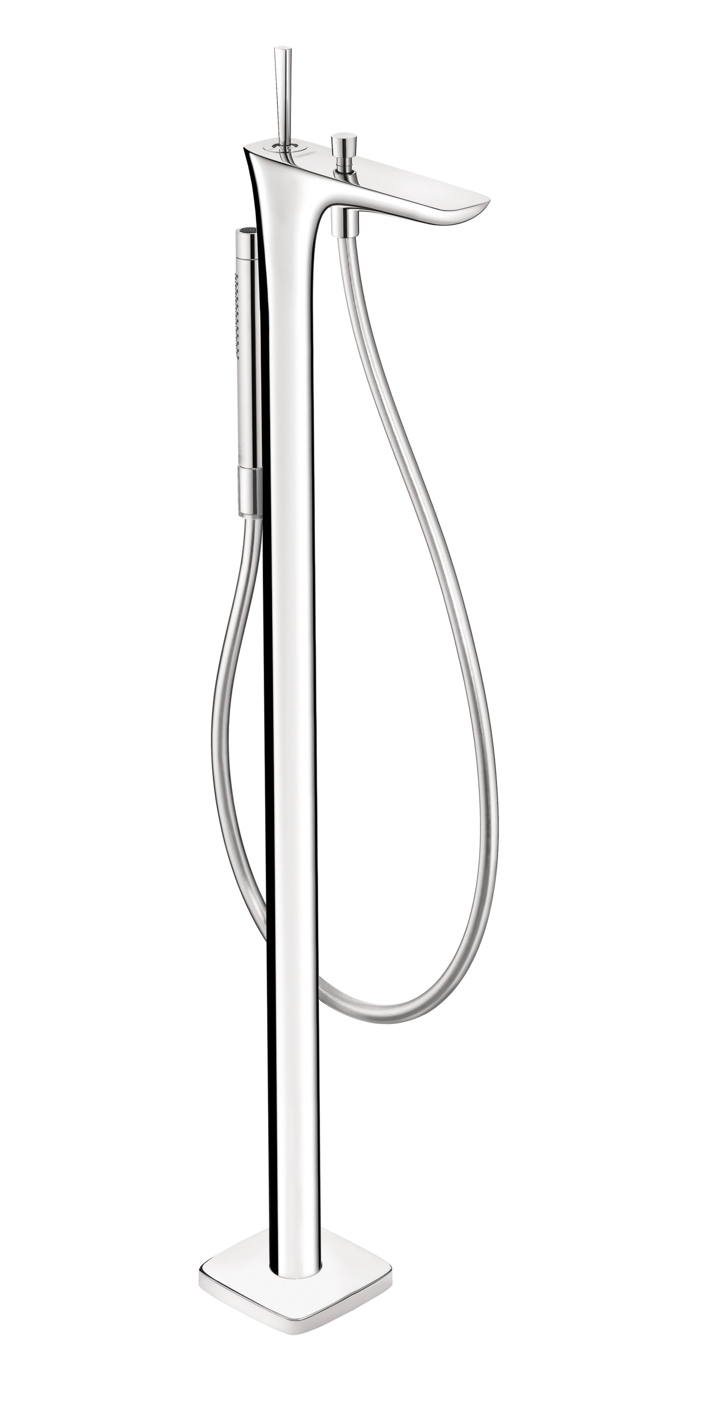 HANSGROHE 15477001 PuraVida Freestanding Tub Filler Trim with 1.75 GPM Handshower in Chrome