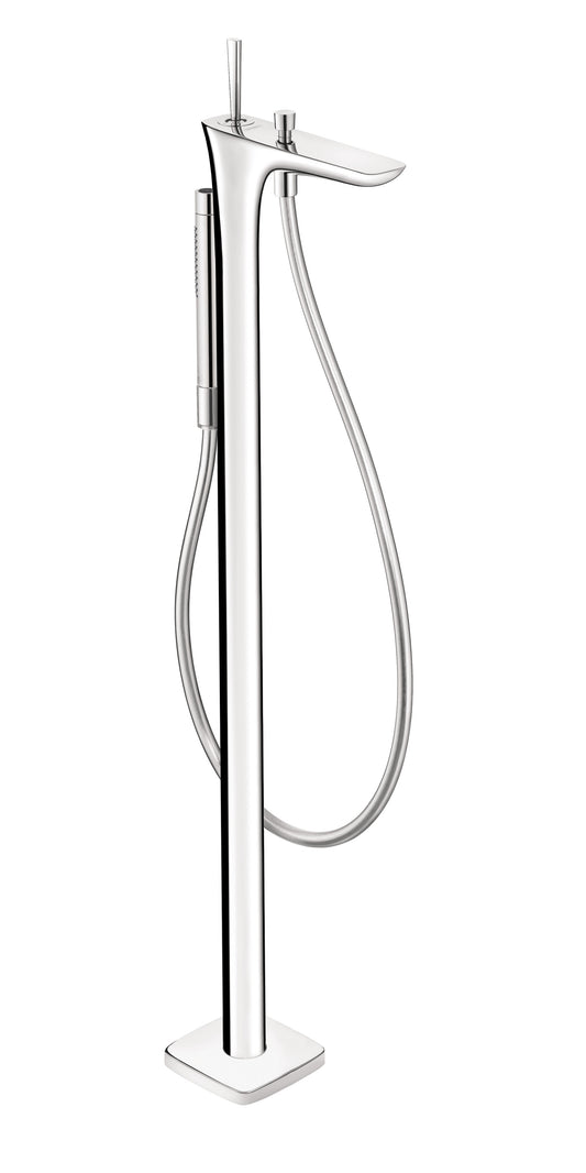 HANSGROHE 15477001 PuraVida Freestanding Tub Filler Trim with 1.75 GPM Handshower in Chrome