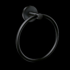 MOEN Y5785BL Arlys  Towel Ring In Matte Black