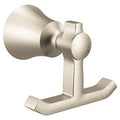 MOEN YB0303BN Flara  Double Robe Hook In Brushed Nickel