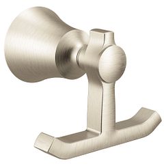 MOEN YB0303BN Flara  Double Robe Hook In Brushed Nickel