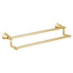 MOEN YB0322BG Flara  24" Double Towel Bar In Brushed Gold