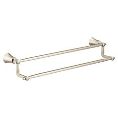 MOEN YB0322BN Flara  24" Double Towel Bar In Brushed Nickel