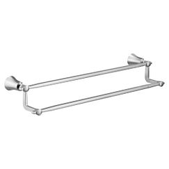 MOEN YB0322CH Flara  24" Double Towel Bar In Chrome