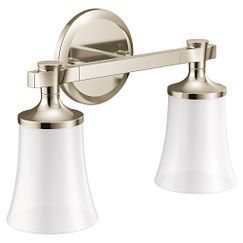 MOEN YB0362NL Flara  Two Globe Bath Light In Polished Nickel