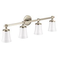 MOEN YB0364BN Flara  Four Globe Bath Light In Brushed Nickel