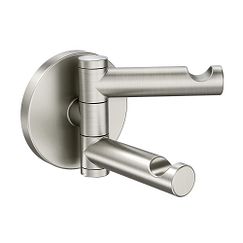 MOEN YB0402BN Align  Double Robe Hook In Brushed Nickel