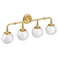 MOEN YB0564BG Colinet  Four Globe Bath Light In Brushed Gold