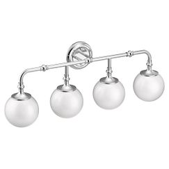 MOEN YB0564CH Colinet  Four Globe Bath Light In Chrome