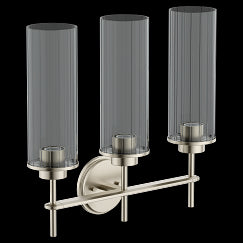 MOEN YB1763BN Greenfield  Three Globe Bath Light In Brushed Nickel